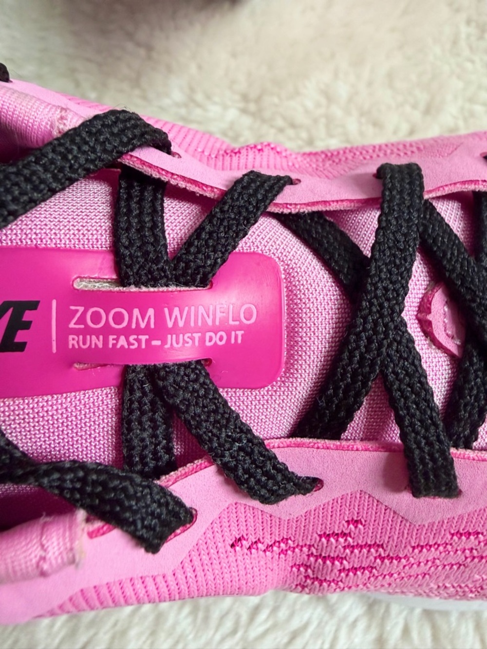 Nike Air Zoom Winflo 6 Psychic Pink Black Running Sneaker - Picture 9 of 14